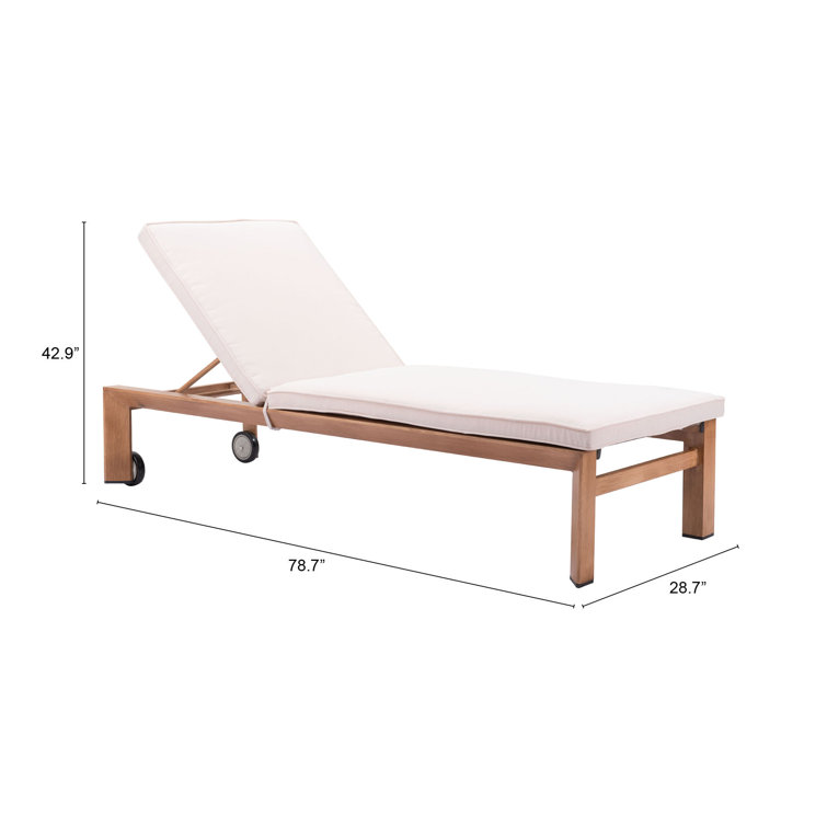 Dansville 28.7'' Outdoor Metal Chaise Lounge | Joss & Main